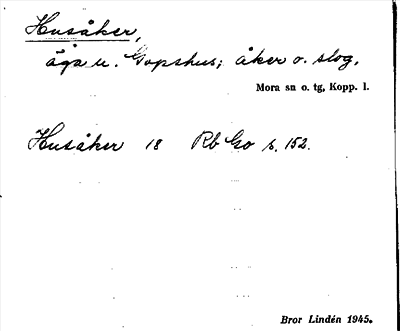 Bild på arkivkortet för arkivposten Husåker
