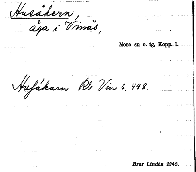 Bild på arkivkortet för arkivposten Husåker