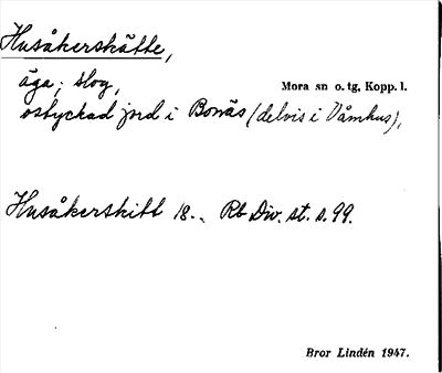 Bild på arkivkortet för arkivposten Husåkerskätte