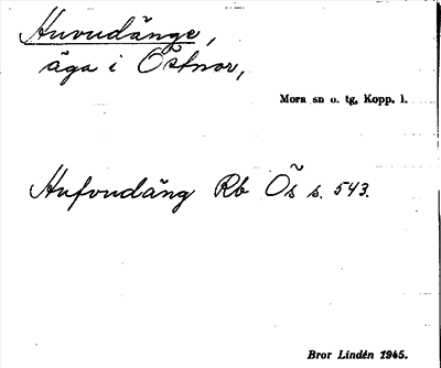 Bild på arkivkortet för arkivposten Huvudänge