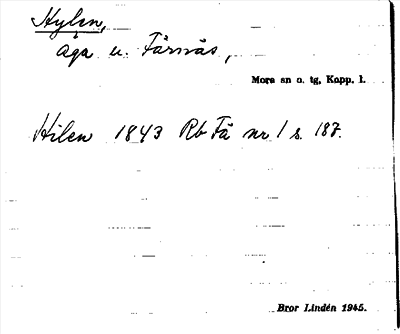 Bild på arkivkortet för arkivposten Hylen