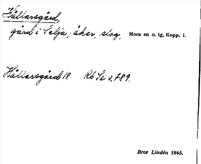 Bild på arkivkortet för arkivposten Hållarsgård
