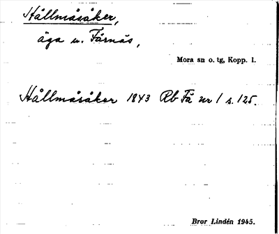 Bild på arkivkortet för arkivposten Hållmåsåker