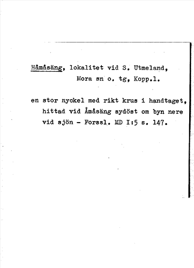 Bild på arkivkortet för arkivposten Håmåsäng