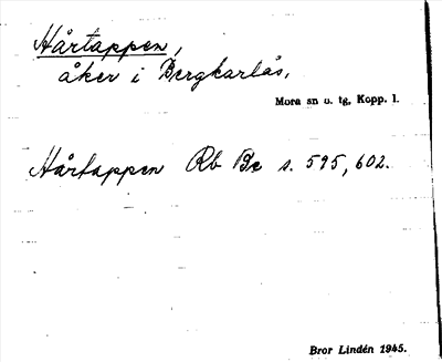Bild på arkivkortet för arkivposten Hårtappen
