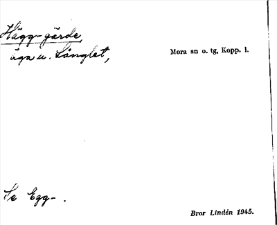Bild på arkivkortet för arkivposten Hägg gärde