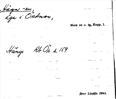 Bild på arkivkortet för arkivposten Hägn -en