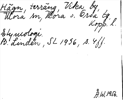 Bild på arkivkortet för arkivposten Hägn