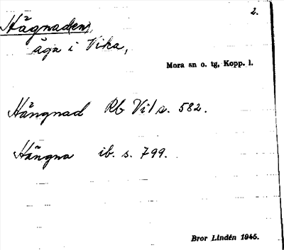 Bild på arkivkortet för arkivposten Hägnad(en)
