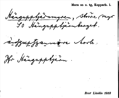 Bild på arkivkortet för arkivposten Hängupptjärnmyren