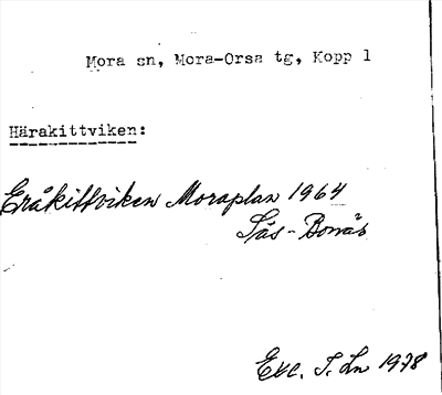 Bild på arkivkortet för arkivposten Härakittviken