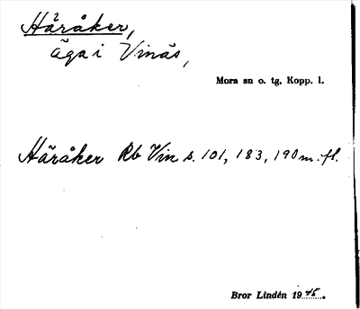 Bild på arkivkortet för arkivposten Häråker