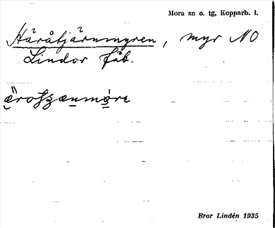 Bild på arkivkortet för arkivposten Häråtjärnmyren