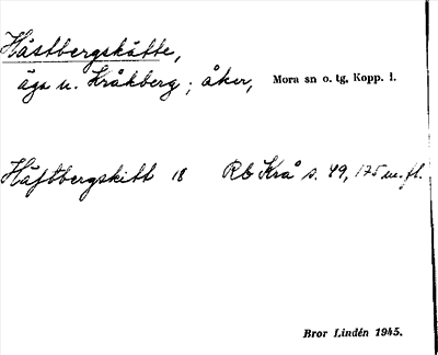 Bild på arkivkortet för arkivposten Hästbergskätte