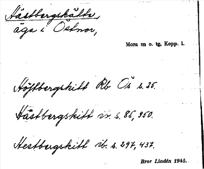 Bild på arkivkortet för arkivposten Hästbergskätte