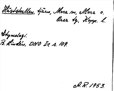 Bild på arkivkortet för arkivposten Hästskallen