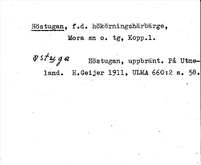 Bild på arkivkortet för arkivposten Höstugan