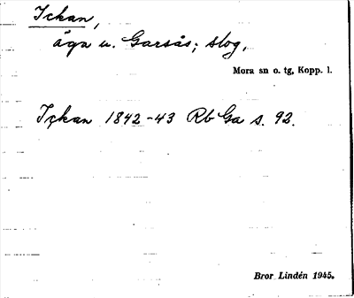 Bild på arkivkortet för arkivposten Ickan