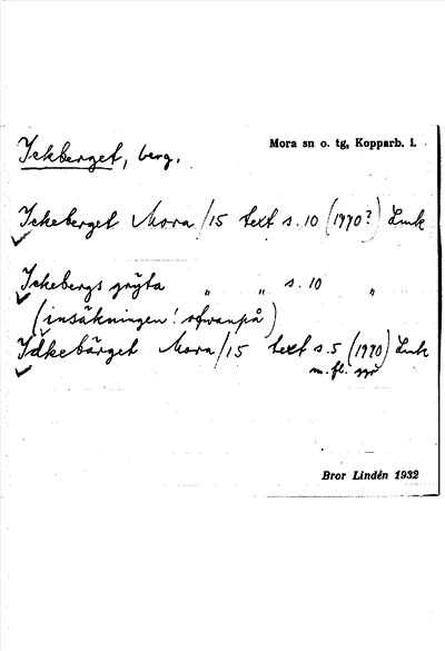 Bild på arkivkortet för arkivposten Ickberget