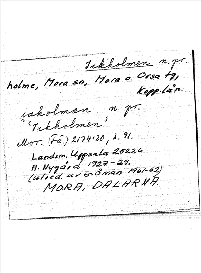 Bild på arkivkortet för arkivposten Ickholmen