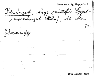 Bild på arkivkortet för arkivposten Iduänget