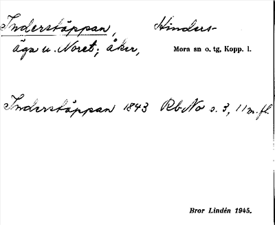 Bild på arkivkortet för arkivposten Inderstäppan