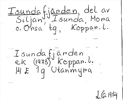 Bild på arkivkortet för arkivposten Isundafjärden