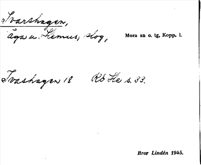 Bild på arkivkortet för arkivposten Ivarshagen