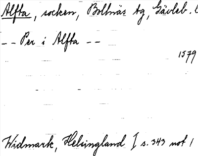 Bild på arkivkortet för arkivposten Alfta