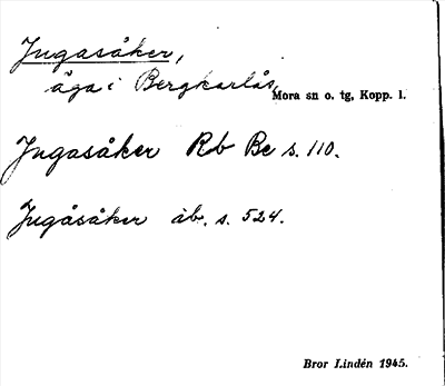 Bild på arkivkortet för arkivposten Jugasåker