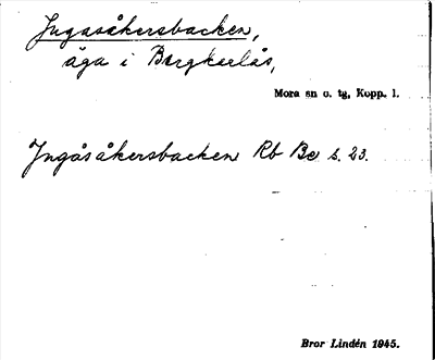 Bild på arkivkortet för arkivposten Jugasåkesbacken