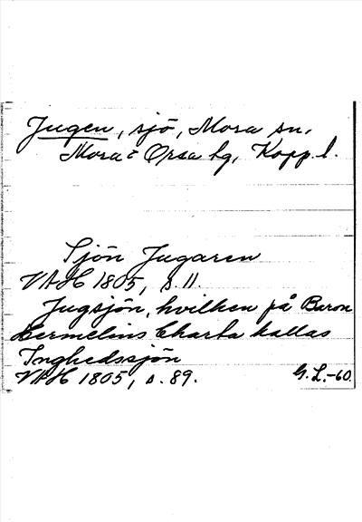 Bild på arkivkortet för arkivposten Jugen