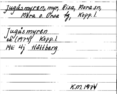 Bild på arkivkortet för arkivposten Jugåsmyren