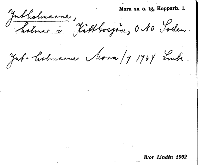 Bild på arkivkortet för arkivposten Jutholmarne