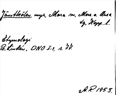 Bild på arkivkortet för arkivposten Jämtkölen
