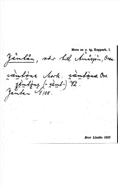 Bild på arkivkortet för arkivposten Jämtån