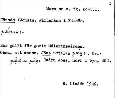 Bild på arkivkortet för arkivposten Jänsås