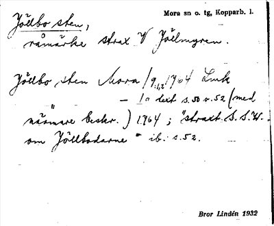 Bild på arkivkortet för arkivposten Jöllbo sten