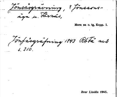 Bild på arkivkortet för arkivposten Jönsåsgrävning