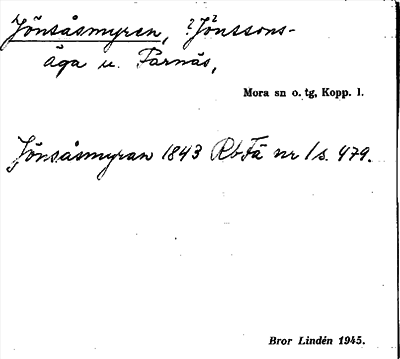 Bild på arkivkortet för arkivposten Jönsåsmyren