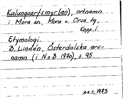 Bild på arkivkortet för arkivposten Kalungsarfsmyr(an)