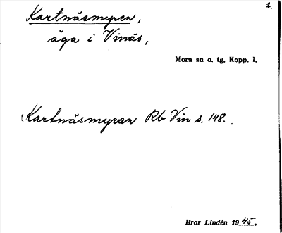 Bild på arkivkortet för arkivposten Kartnäsmyren
