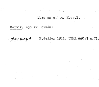Bild på arkivkortet för arkivposten Karvik