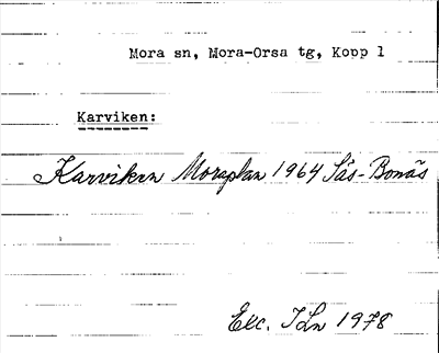 Bild på arkivkortet för arkivposten Karviken