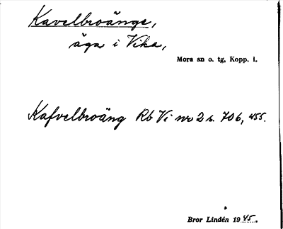 Bild på arkivkortet för arkivposten Kavelbroänge