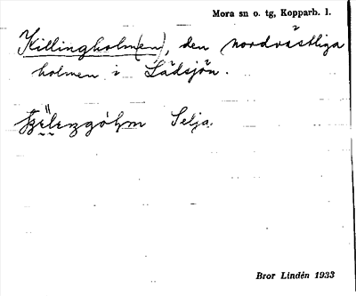Bild på arkivkortet för arkivposten Killingholm(en)