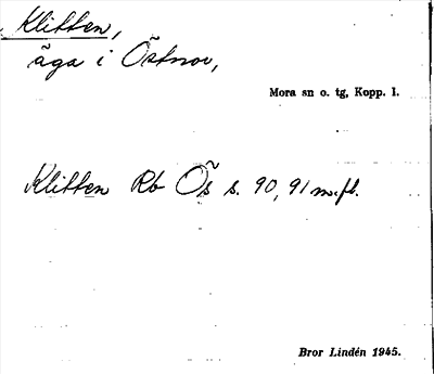 Bild på arkivkortet för arkivposten Klitten