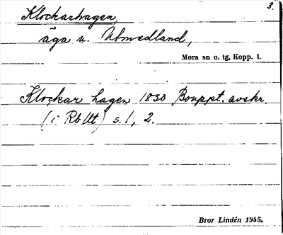 Bild på arkivkortet för arkivposten Klockarhagen