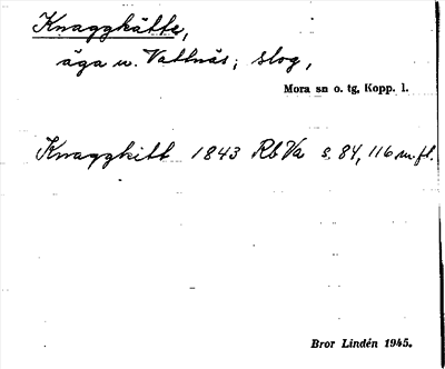 Bild på arkivkortet för arkivposten Knaggkätte