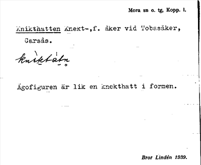 Bild på arkivkortet för arkivposten Knikthatten